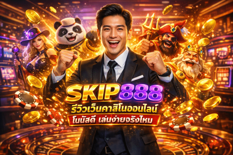 SKIP888 รีวิวเว็บคาสิโนออนไลน์ โบนัสดี เล่นง่ายจริงไหม