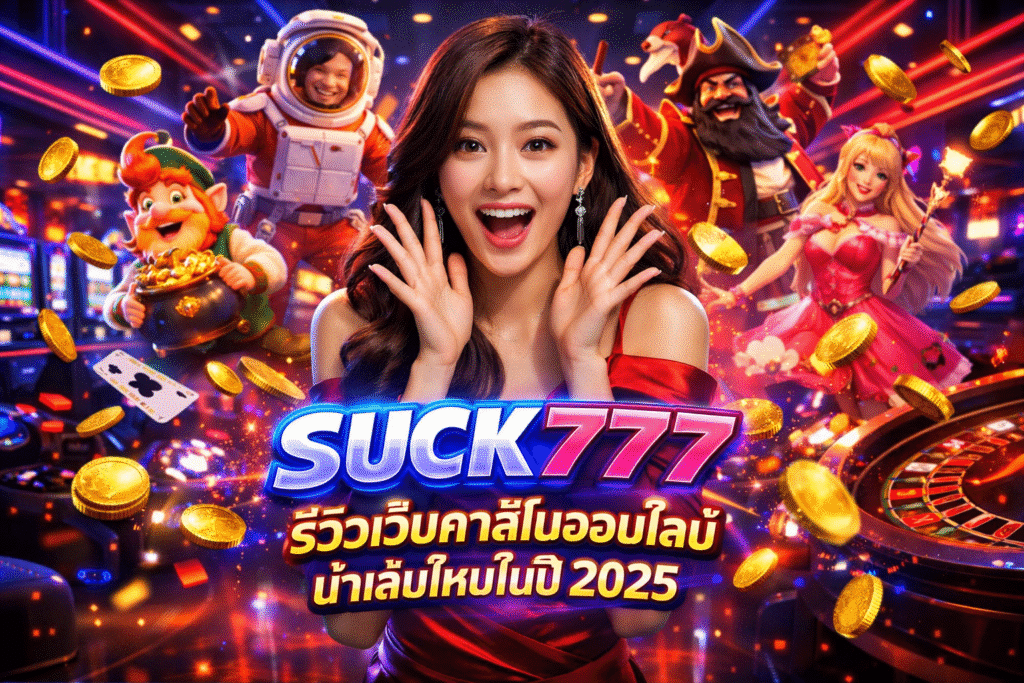 SUCK777 รีวิวเว็บคาสิโนออนไลน์ น่าเล่นไหมในปี 2025