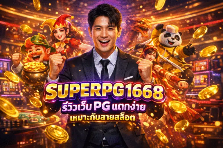 SUPERPG1668 รีวิวเว็บ PG แตกง่าย เหมาะกับสายสล็อต