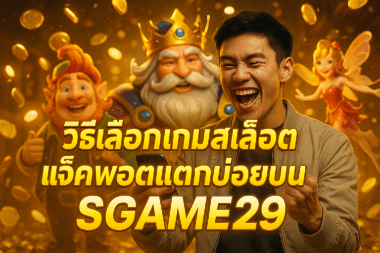 วิธีเลือกเกมสล็อตแจ็คพอตแตกบ่อยบน SGAME29