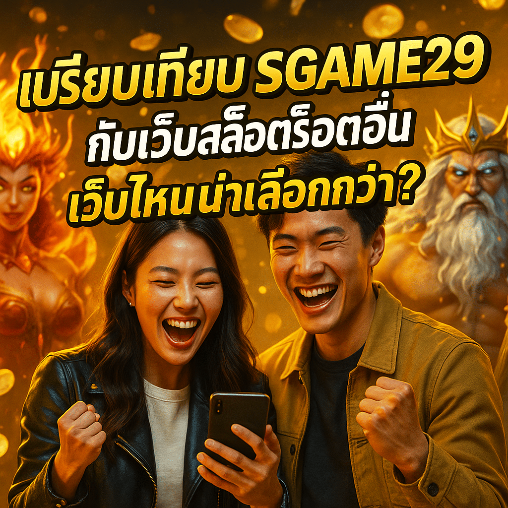 เปรียบเทียบ SGAME29 กับเว็บสล็อตอื่น เว็บไหนน่าเลือกกว่า?