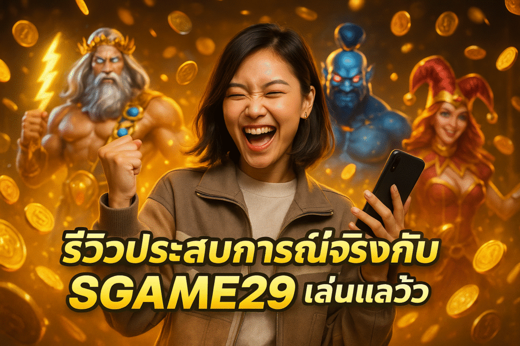 รีวิวประสบการณ์จริงกับ SGAME29 เล่นแล้วถอนจริง