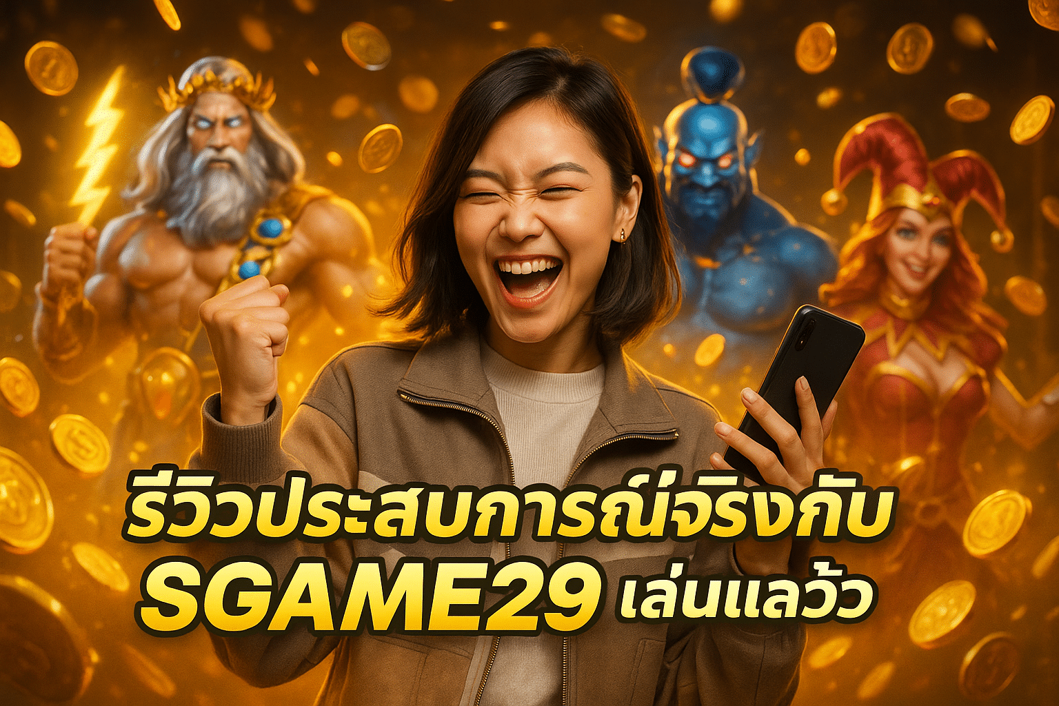 รีวิวประสบการณ์จริงกับ SGAME29 เล่นแล้วถอนจริง